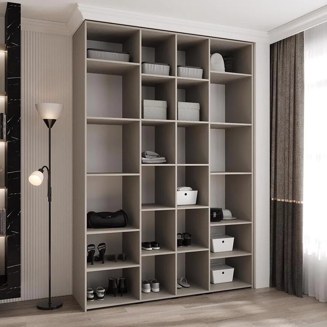 Como 2-170 ormar 40x170x245,5 cm bela/zlatna