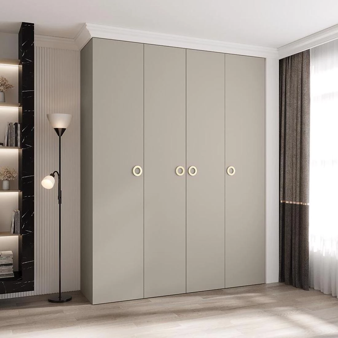 Como 1-190 ormar 40x190x245,5 cm kašmir/zlatna