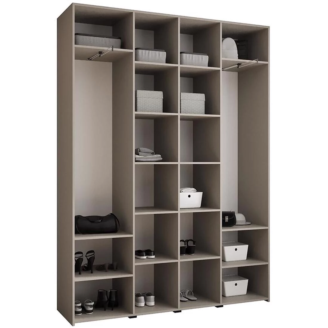 Como 1-180 ormar 40x180x245,5 cm bela/zlatna