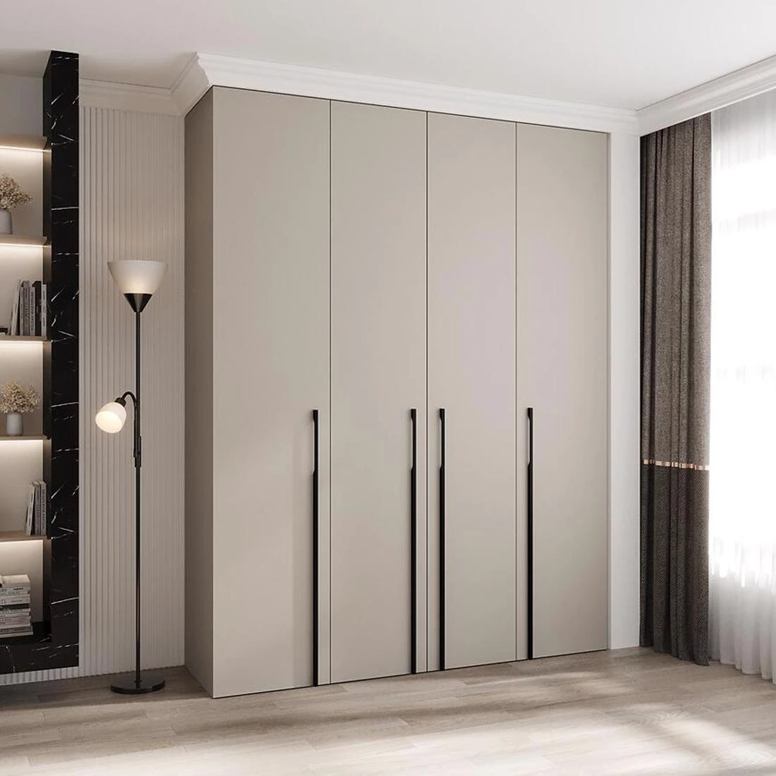 Como 3-190 ormar 50x190x245,5 cm kašmir/crna
