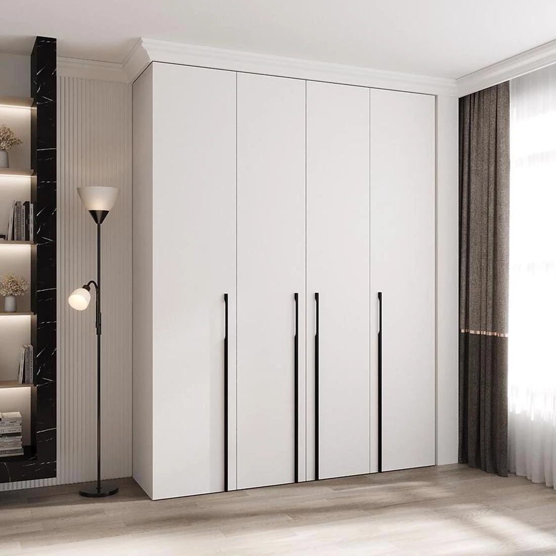 Como 3-190 ormar 50x190x245,5 cm belo/crni