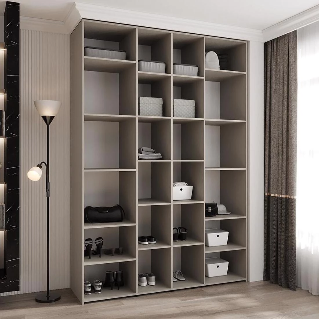 Como 3-170 ormar  50x170x245,5 cm kašmir/zlatna
