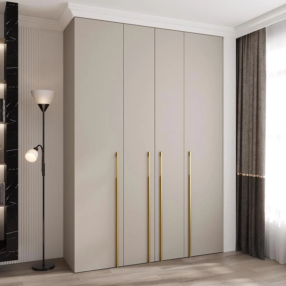 Como 3-170 ormar  50x170x245,5 cm kašmir/zlatna