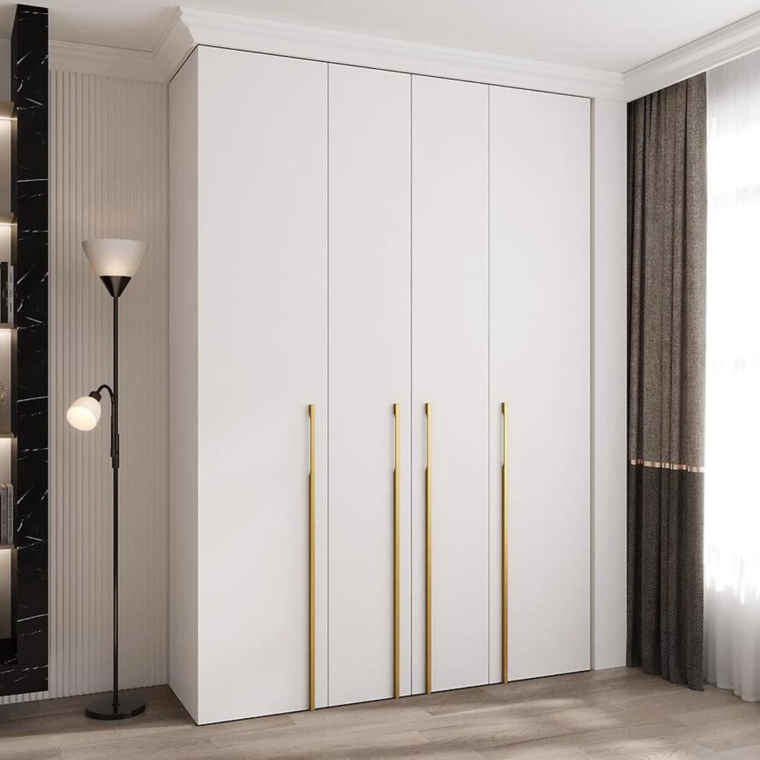Como 3-170 ormar 50x170x245,5 cm  belo/zlatno