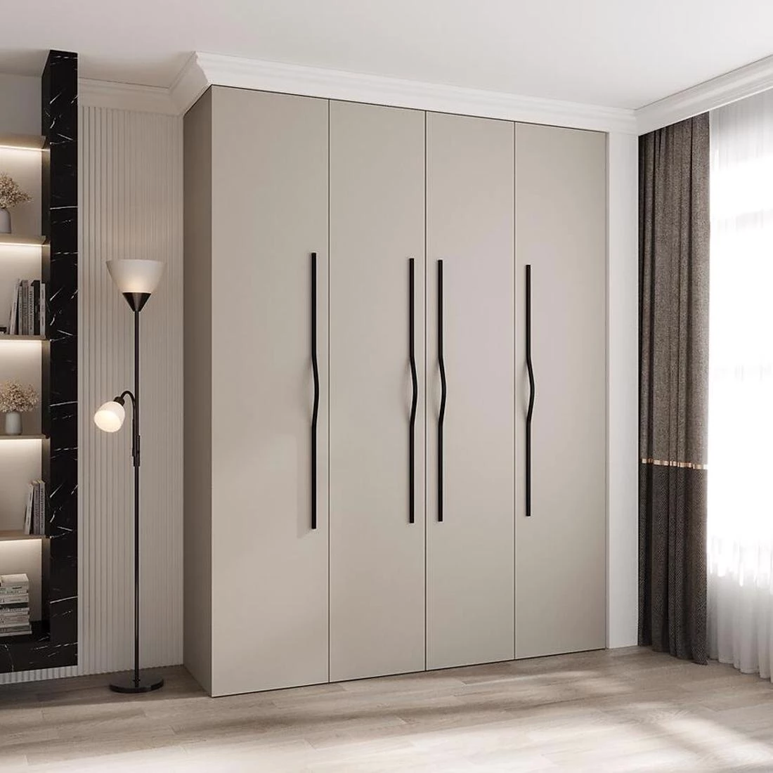 Como 2-190 ormar 50x190x245,5 cm kašmir/crna