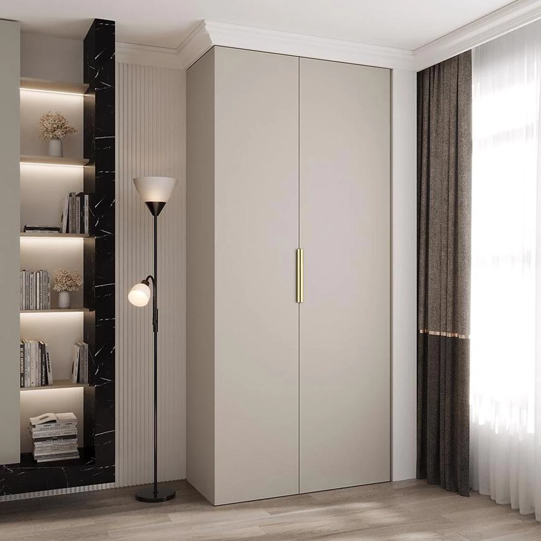Como 4-110 ormar 40x110x245,5 cm  kašmir/zlatna