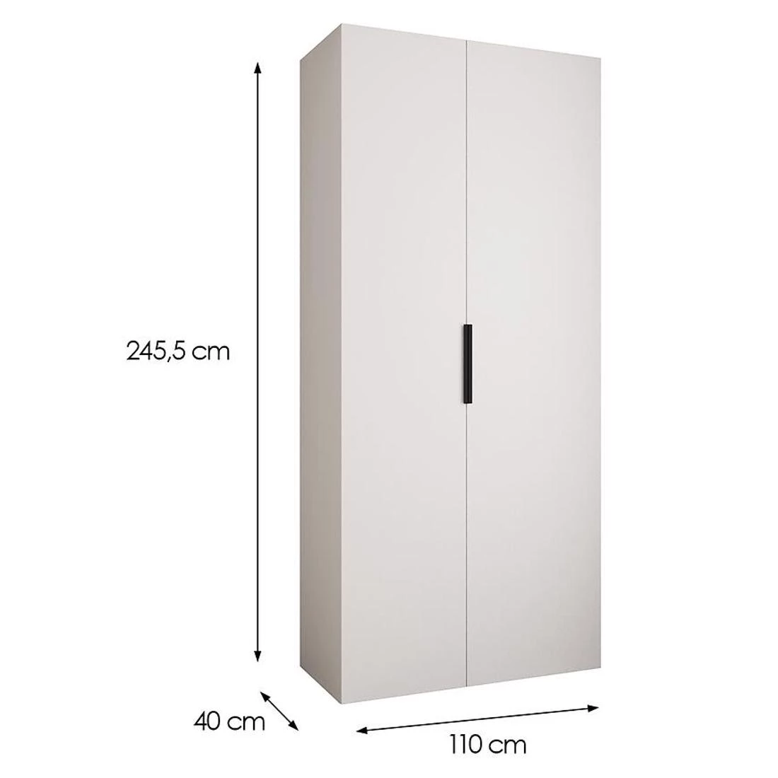 Como 4-110 ormar 40x110x245,5 cm belo/crn