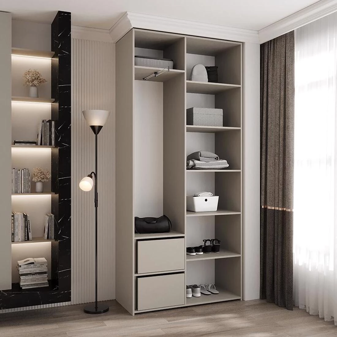 Como 4-110 ormar 40x110x245,5 cm belo/crn