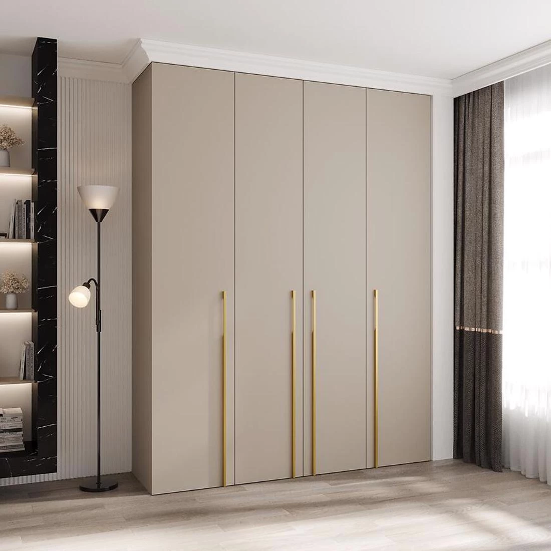 Como 3-190 ormar 40x190x245,5 cm kašmir/zlatna