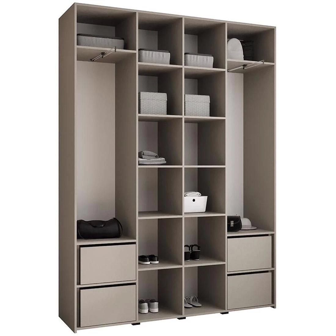 Como 3-180 ormar 40x180x245,5 cm kašmir/crna