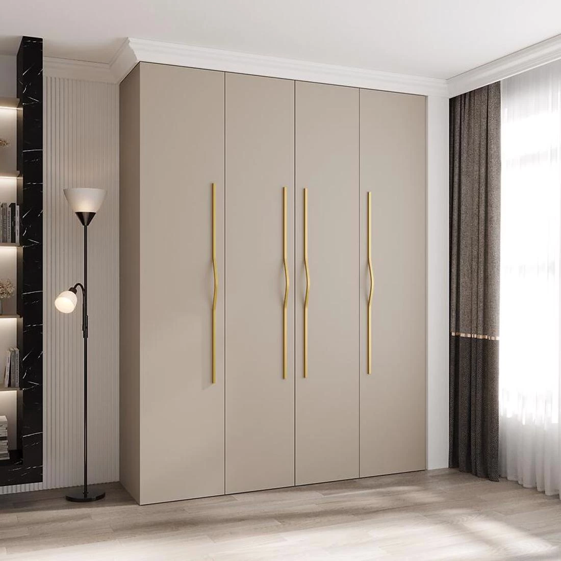 Como 2-190 ormar 40x190x245,5 cm kašmir/zlatna