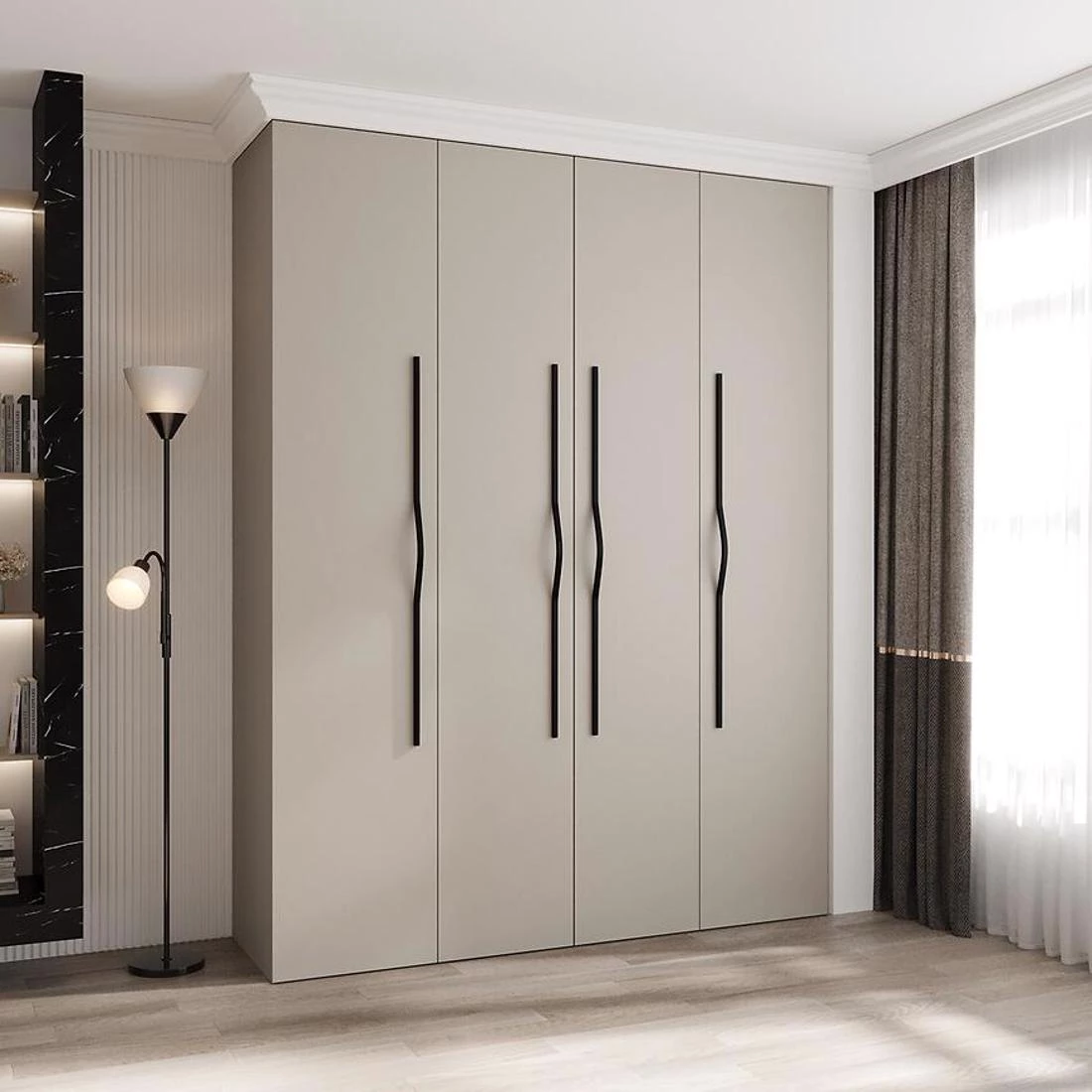 Como 2-190 ormar 40x190x245,5 cm kašmir/crna