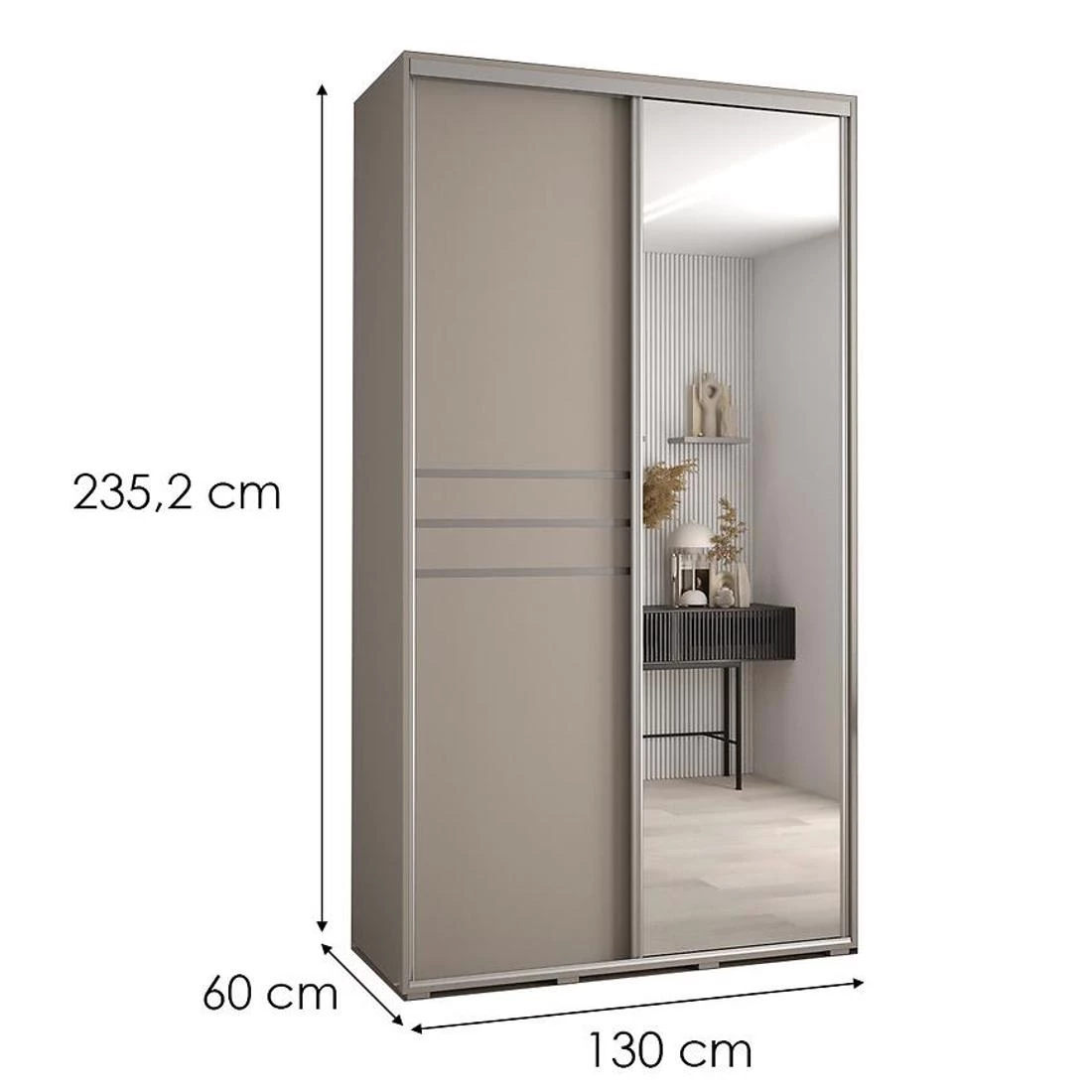Dakota 11-130 ormar 130x60x235,2 cm kašmir