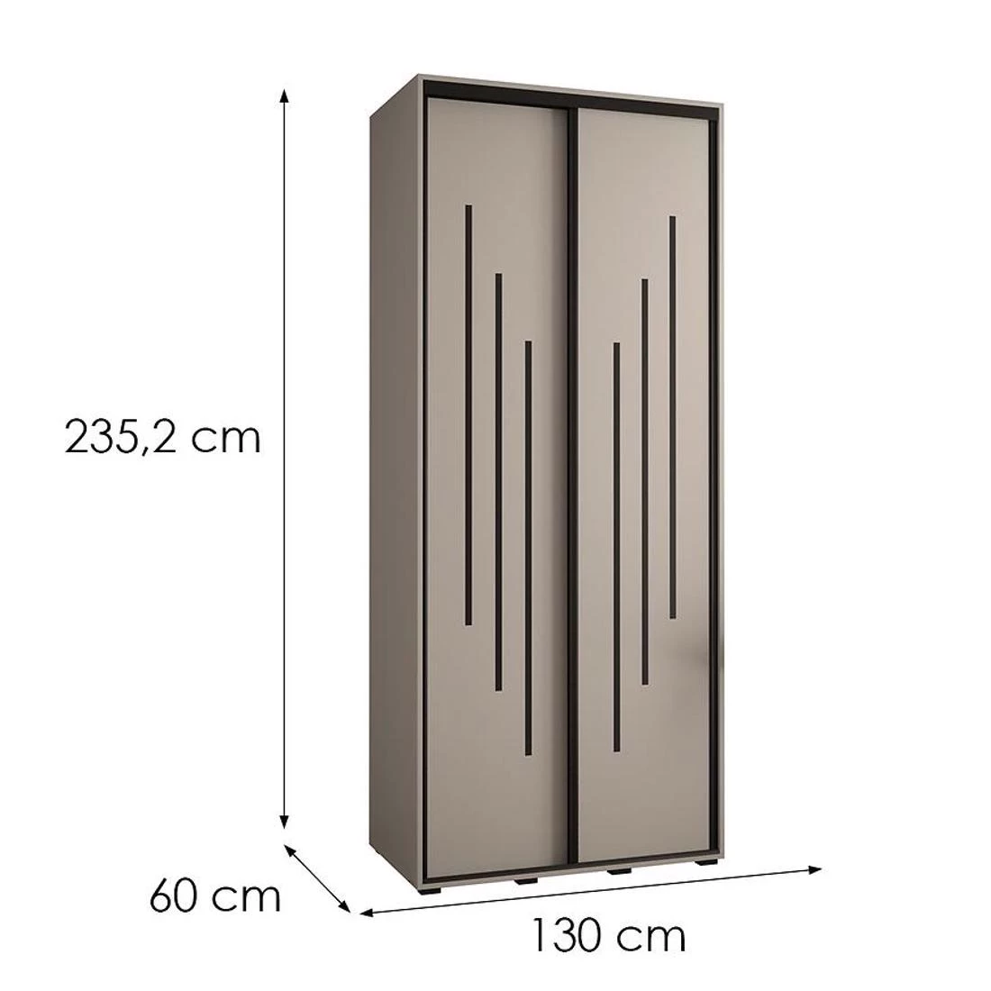 Dakota 8-130 ormar 130x60x235,2 cm kašmir
