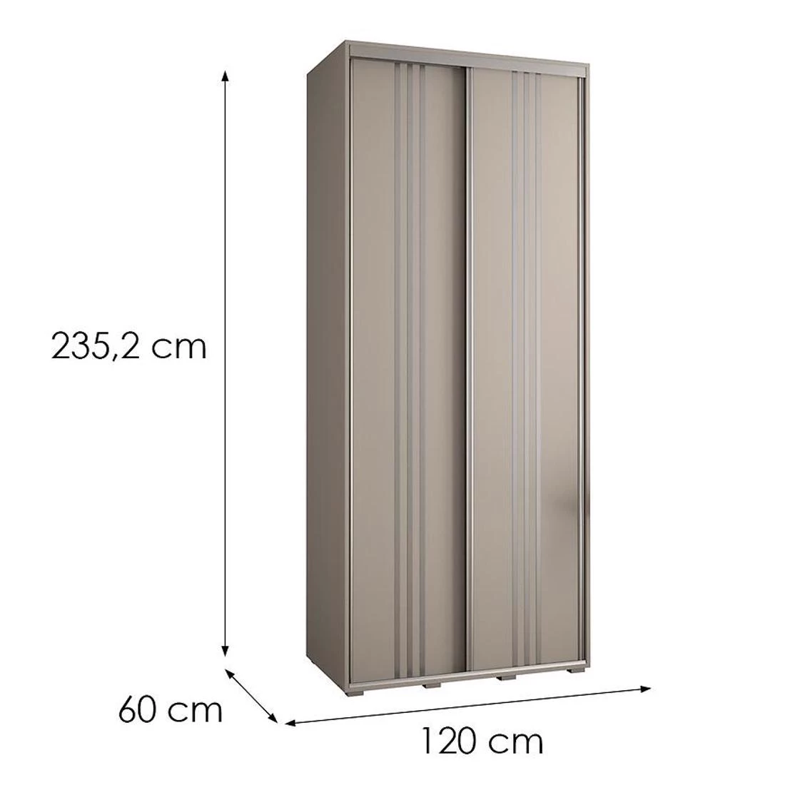Dakota 6-120 ormar 120x60x235,2 cm kašmir