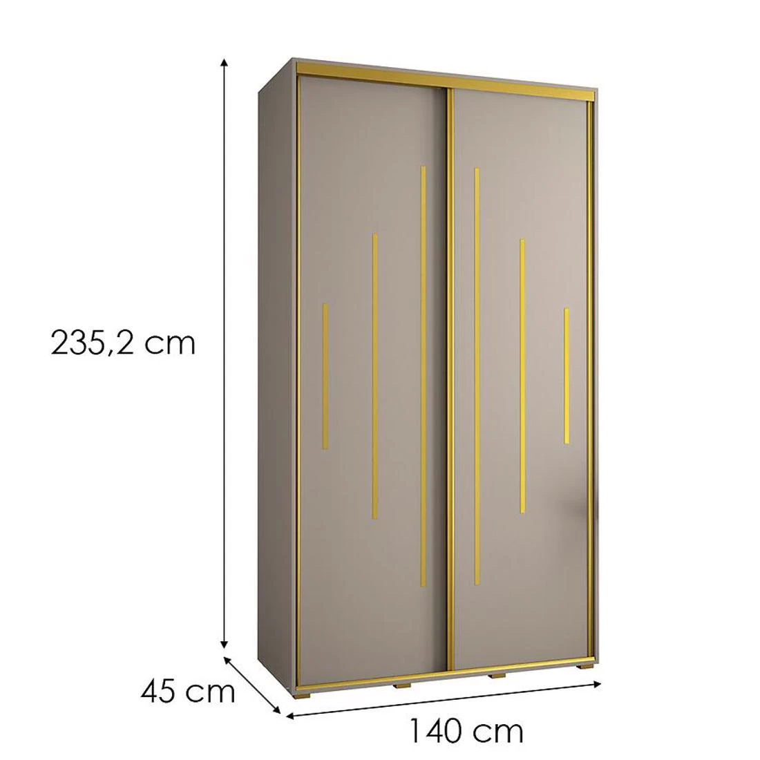 Dakota 1-140   ormar 140x60x235,2 cm kašmir