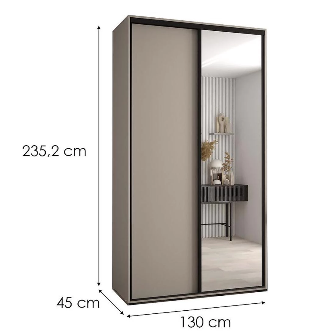 Dakota 3-130 ormar 130x45x235,2 cm kašmir