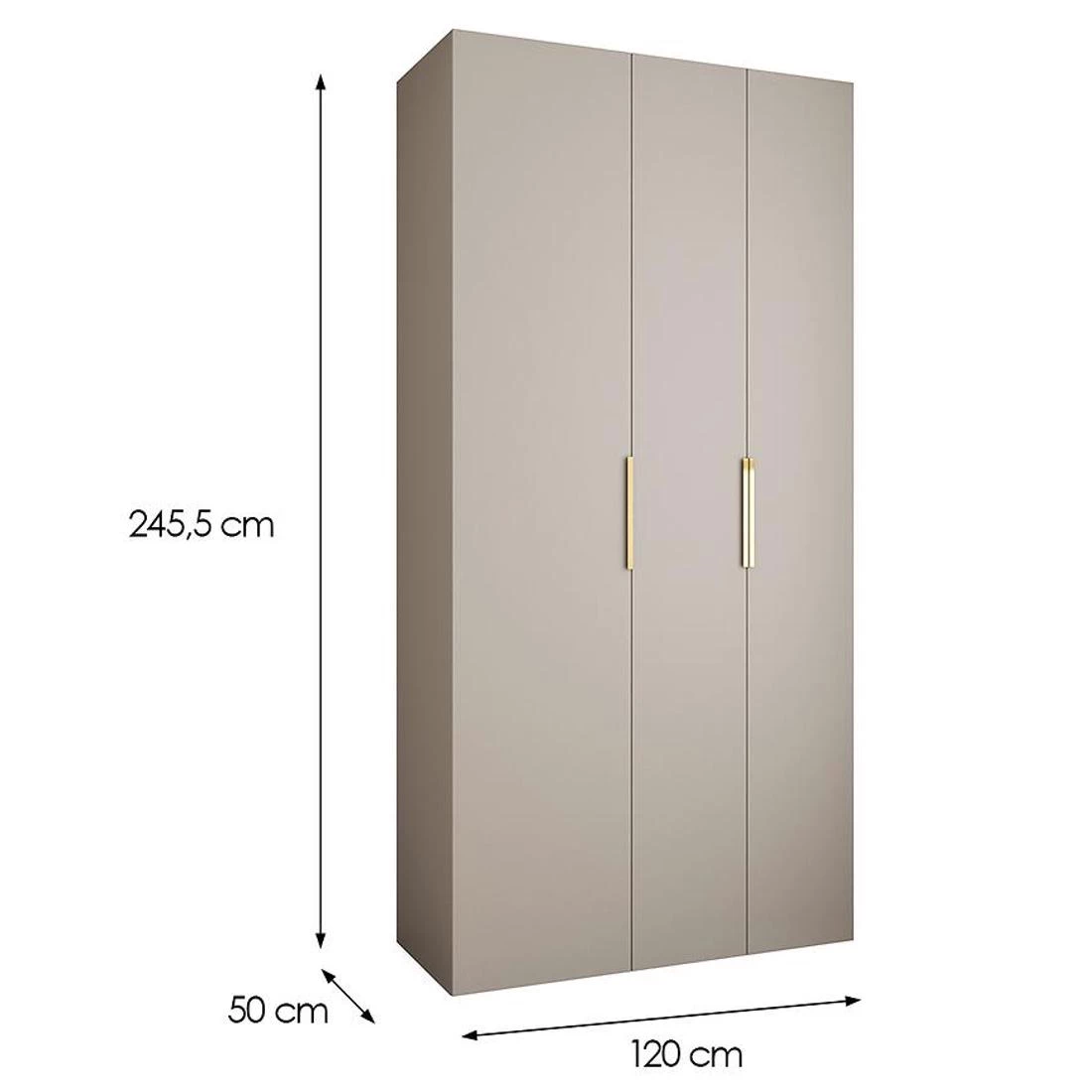 Como 4-120 ormar 50x120x245,5 cm kašmir/zlatna