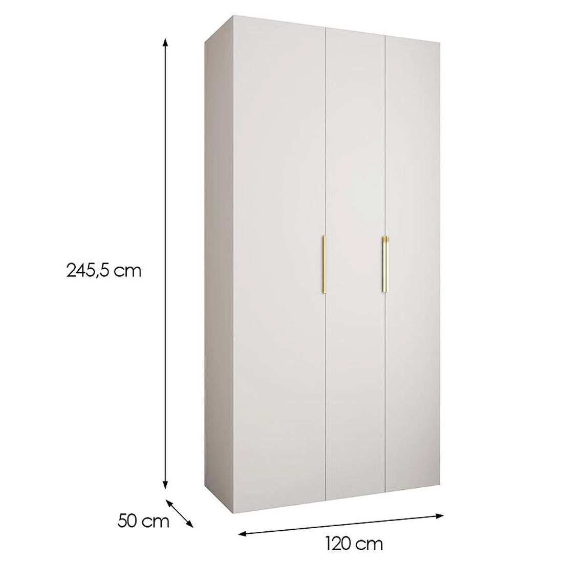 Como 4-120 ormar 50x120x245,5 cm belo/zlatno