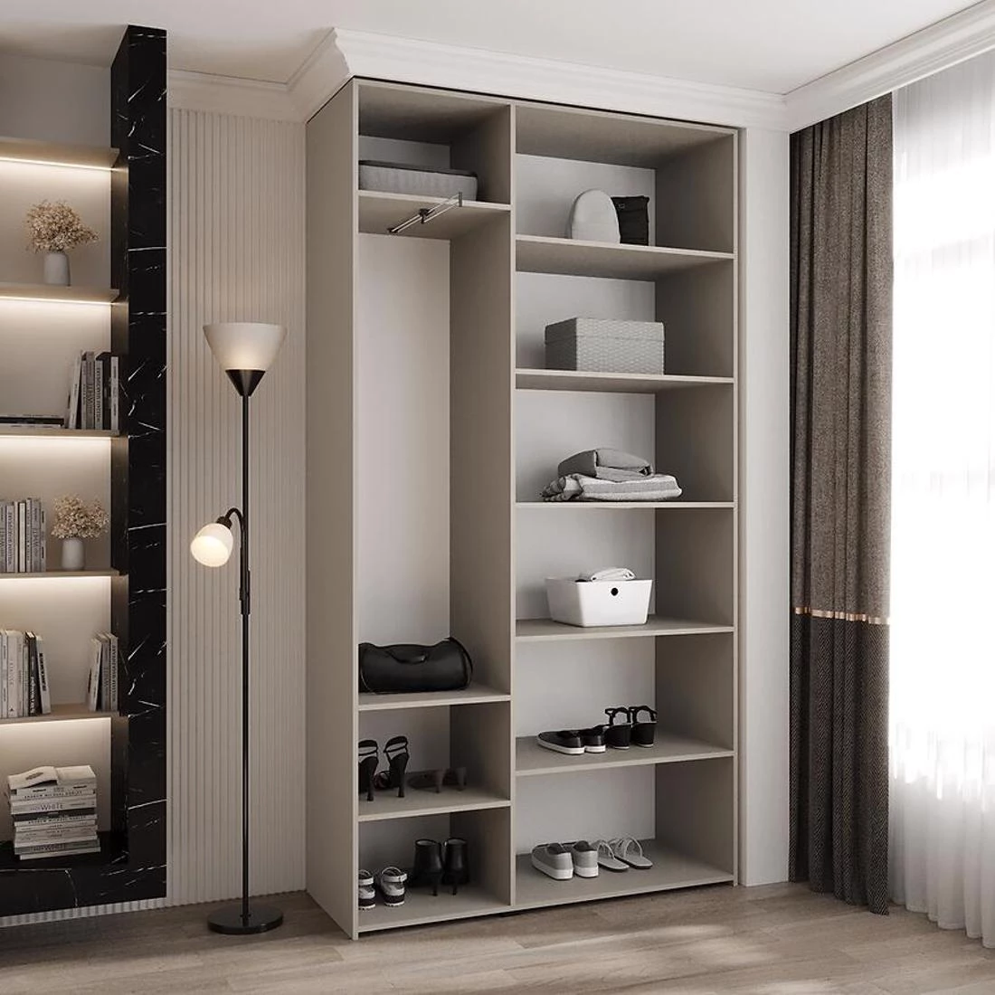 Como 4-130 ormar 40x130x245,5 cm  kašmir/zlatna