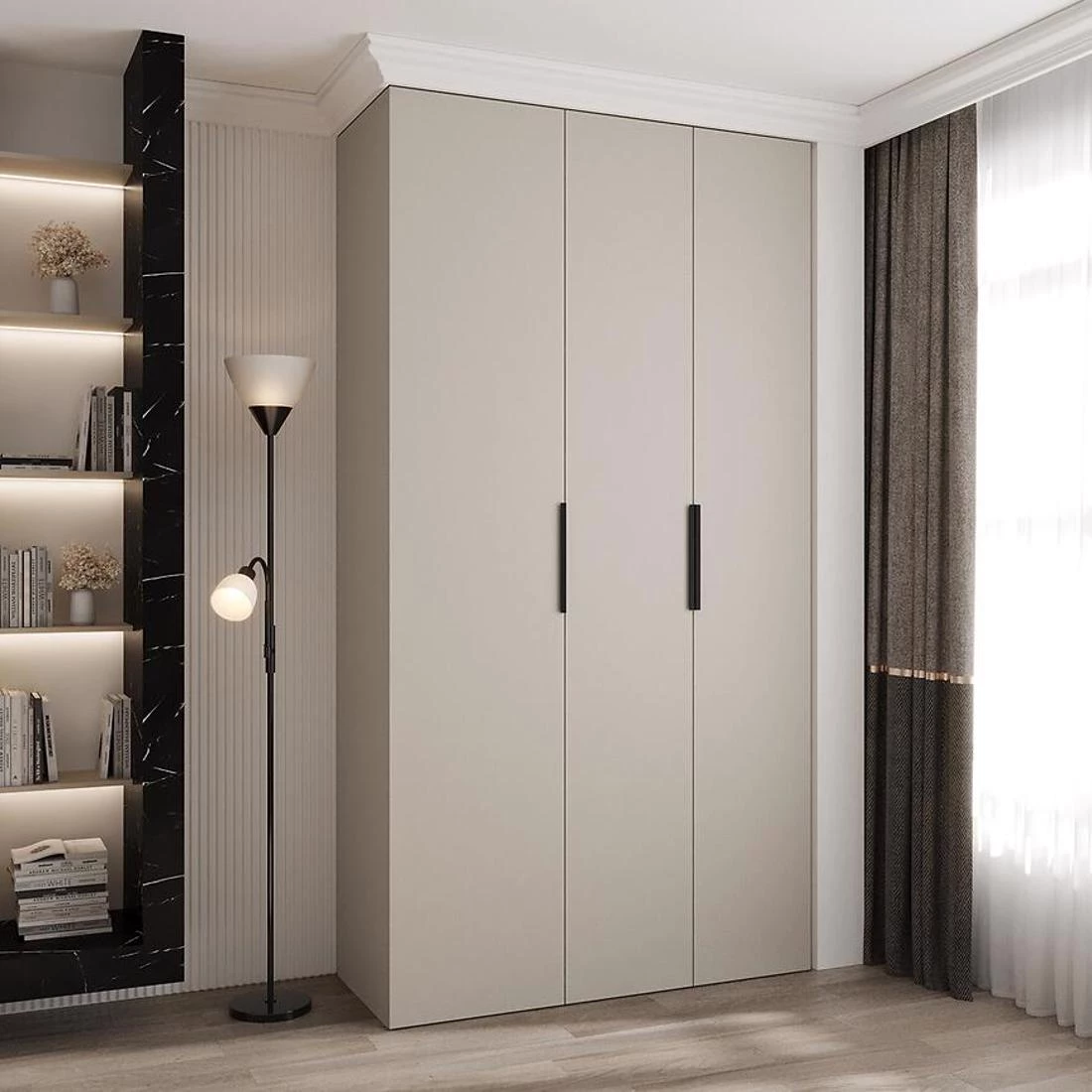 Como 4-130 ormar 40x130x245,5 cm kašmir/crna