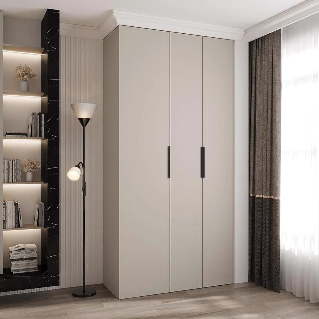 Como 4-120 ormar 40x120x245,5 cm kašmir/crna