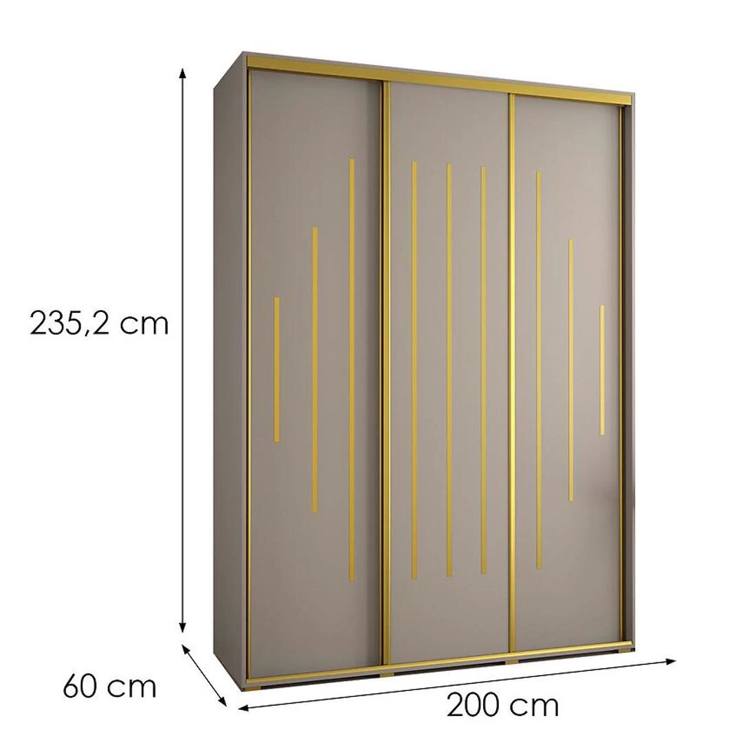 Dakota 12-200  ormar 200x60x235,2 cm kašmir