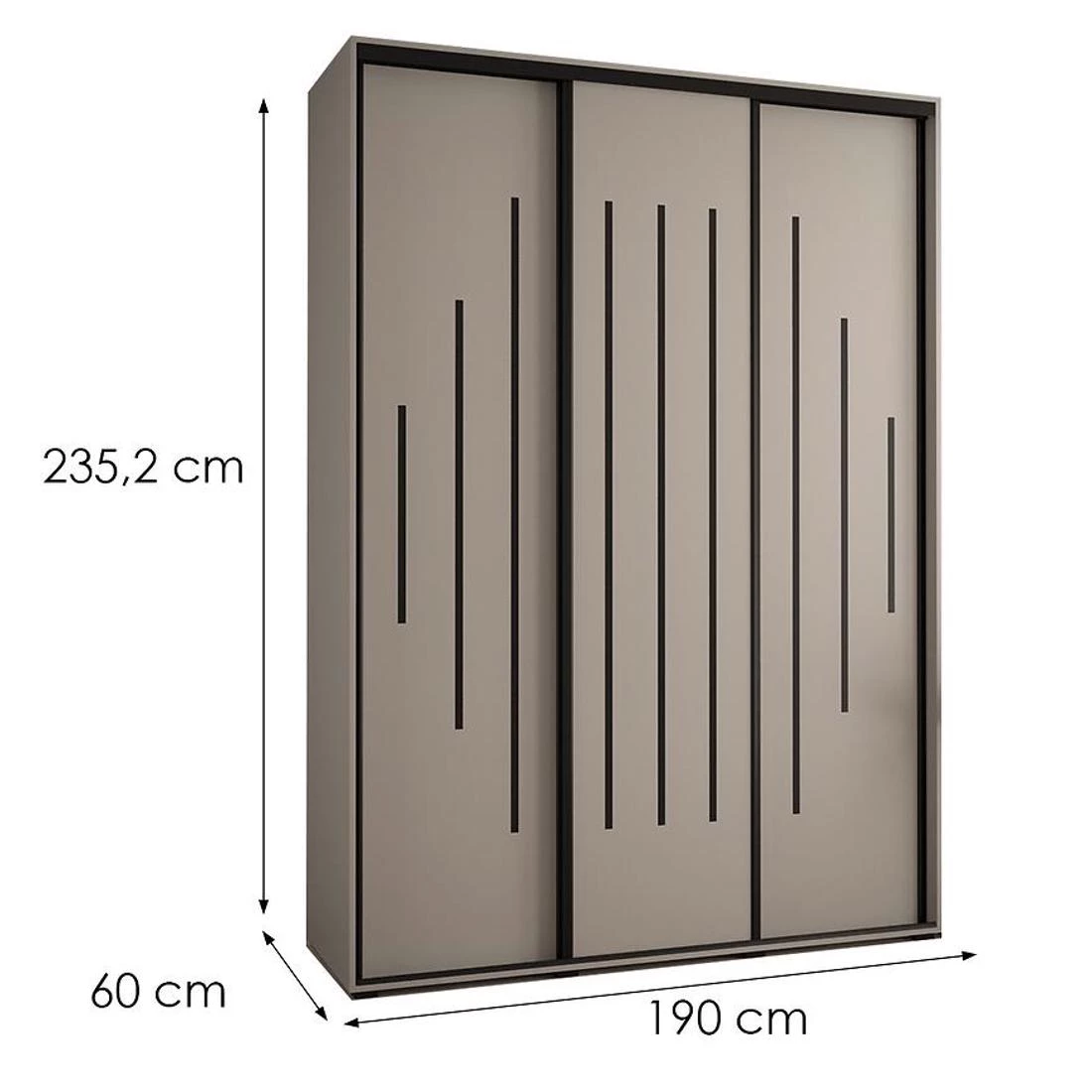 Dakota 12-190 ormar 190x60x235,2 cm kašmir