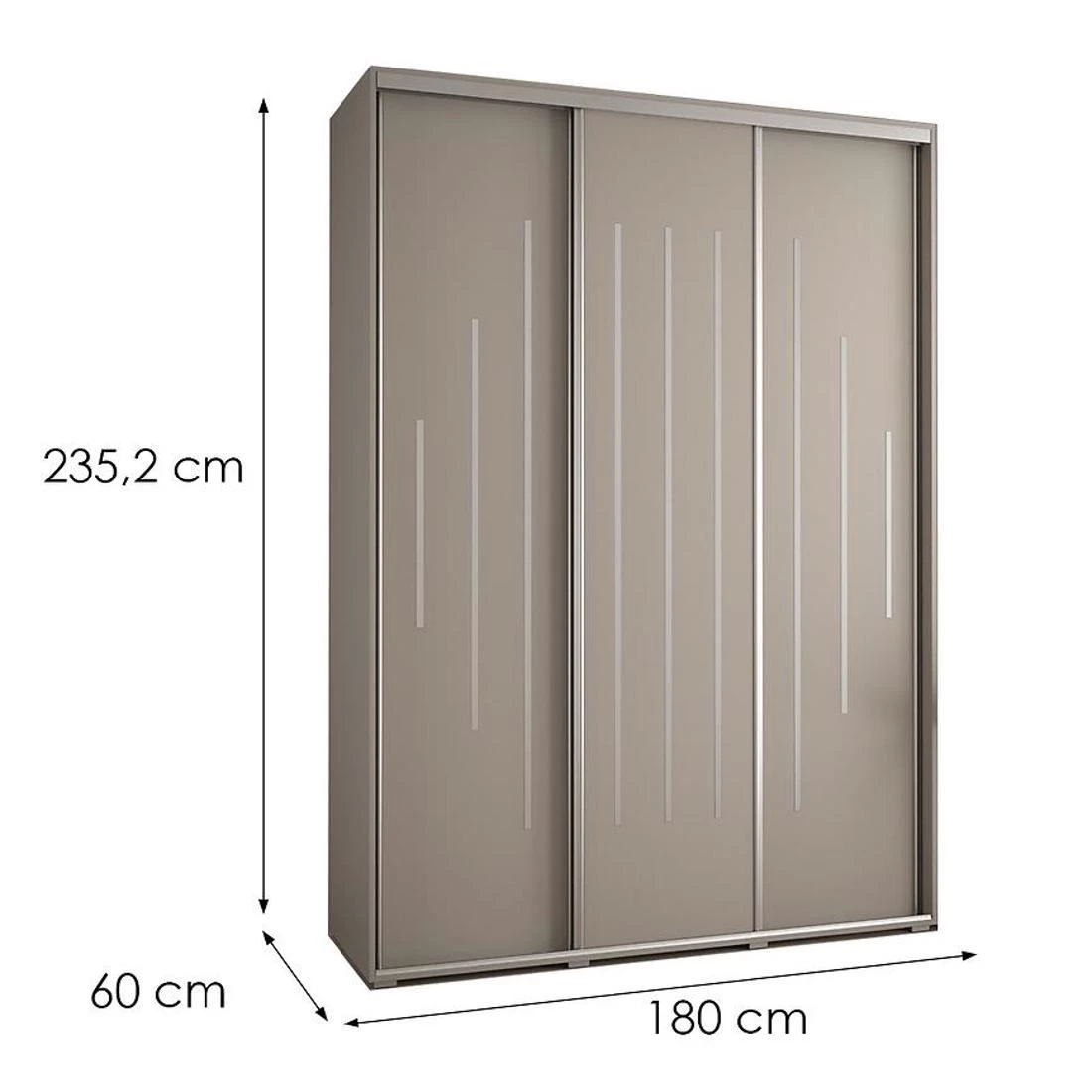 Dakota 12-180   ormar 180x60x235,2 cm kašmir
