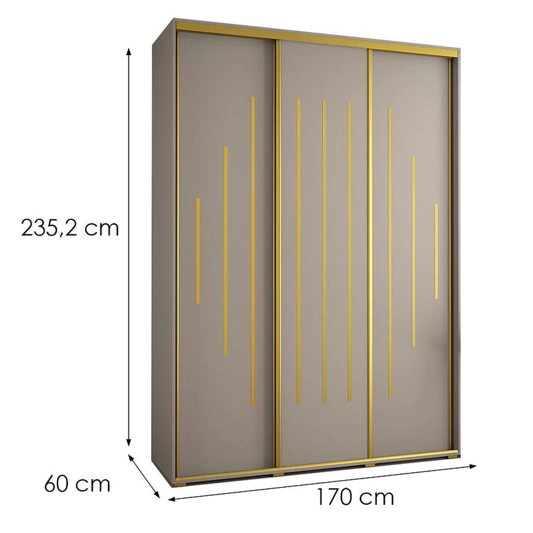 Dakota 12-170   ormar 170x60x235,2 cm kašmir