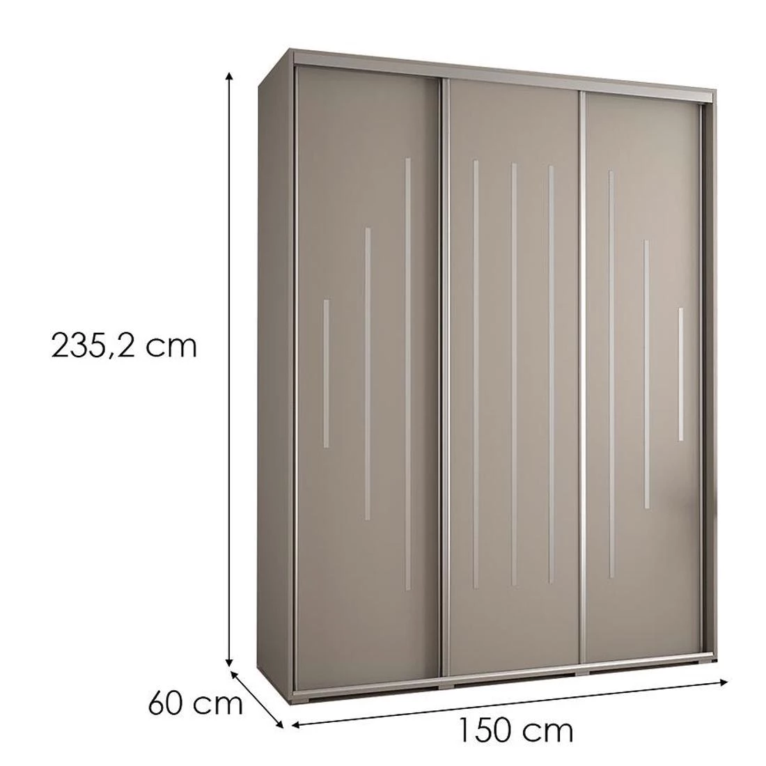 Dakota 12-150 ormar 150x60x235,2 cm kašmir