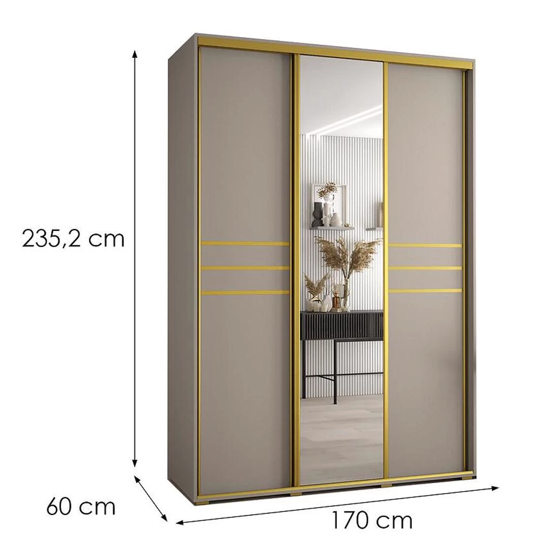 Dakota 11-170 ormar 170x60x235,2 cm kašmir
