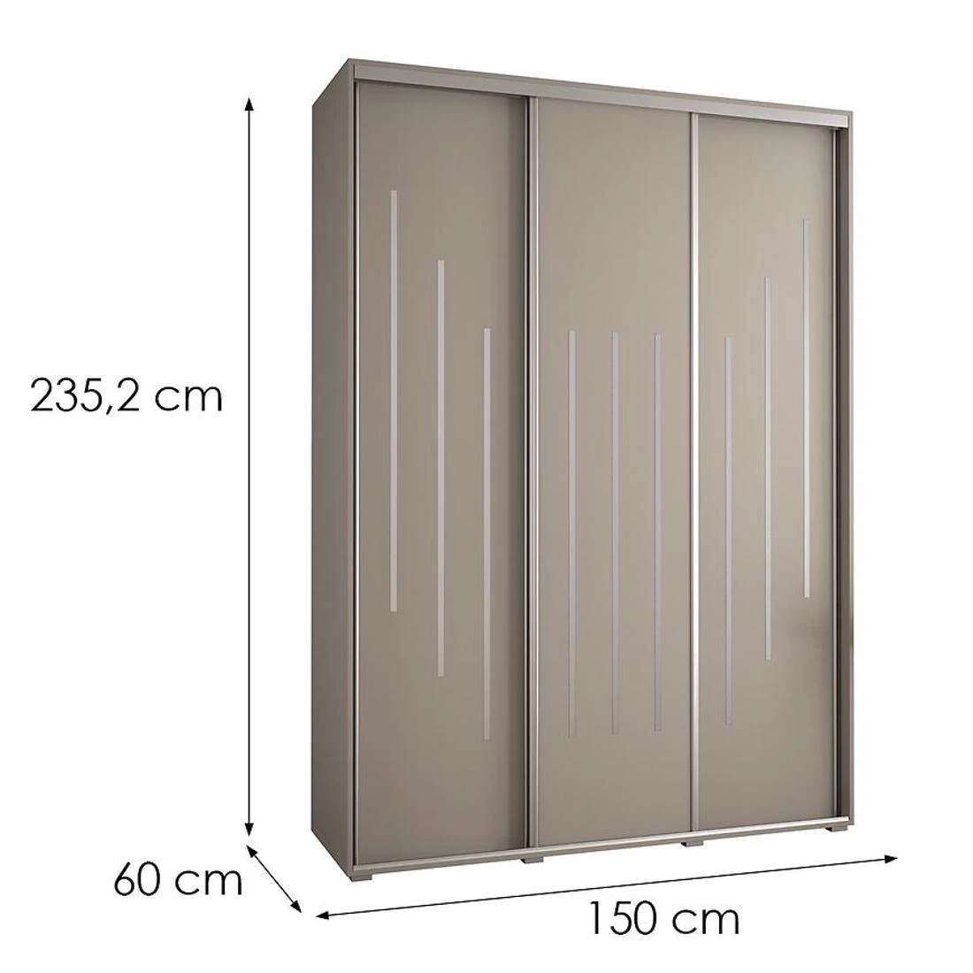 Dakota 8-150 ormar 150x60x235,2 cm kašmir