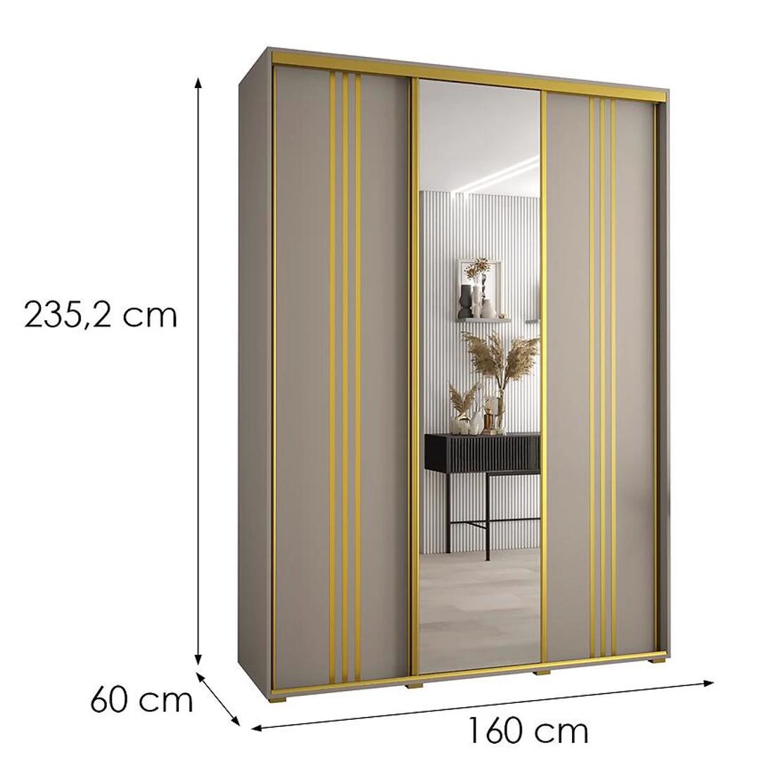 Dakota 7-160 ormar 160x60x235,2 cm kašmir
