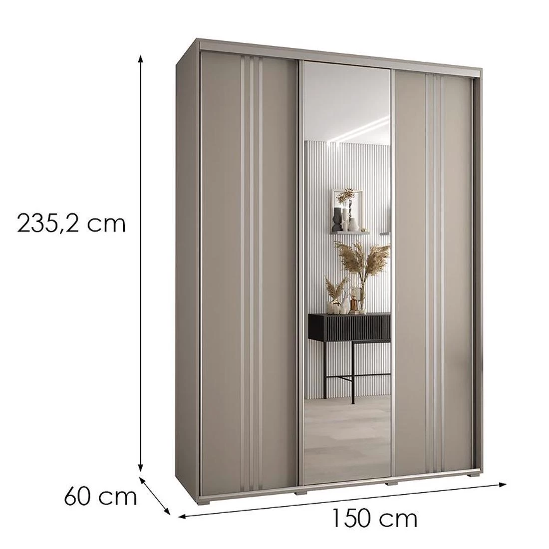 Dakota 7-150 ormar 150x60x235,2 cm kašmir