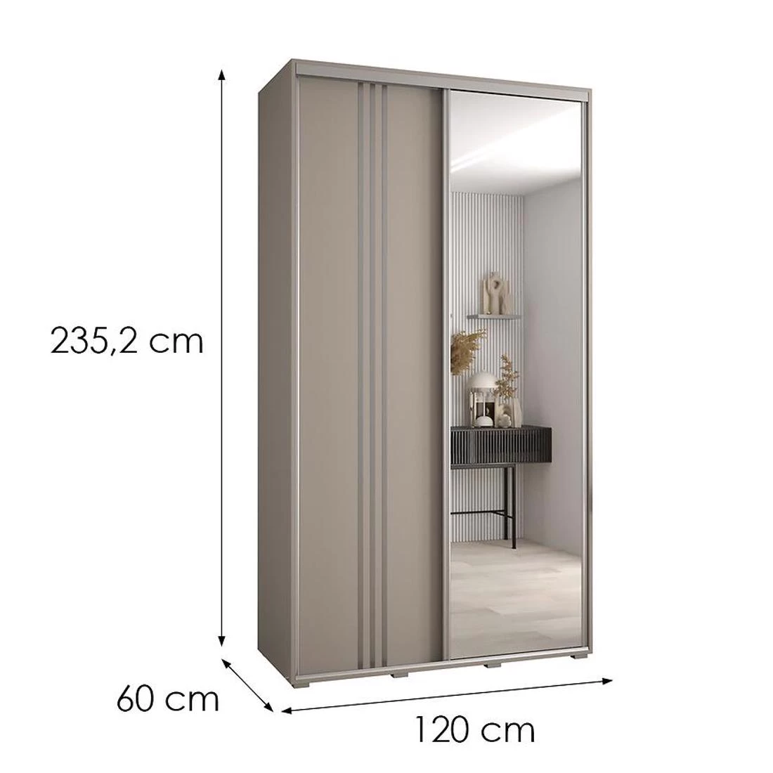 Dakota 7-120 ormar 120x60x235,2 cm kašmir
