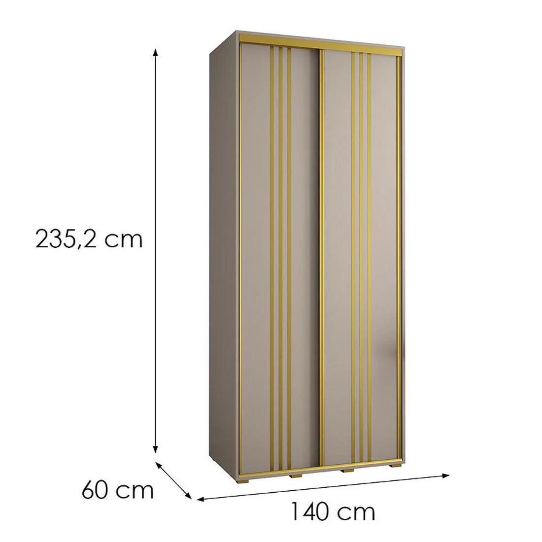 Dakota 6-140   ormar 140x60x235,2 cm  kašmir
