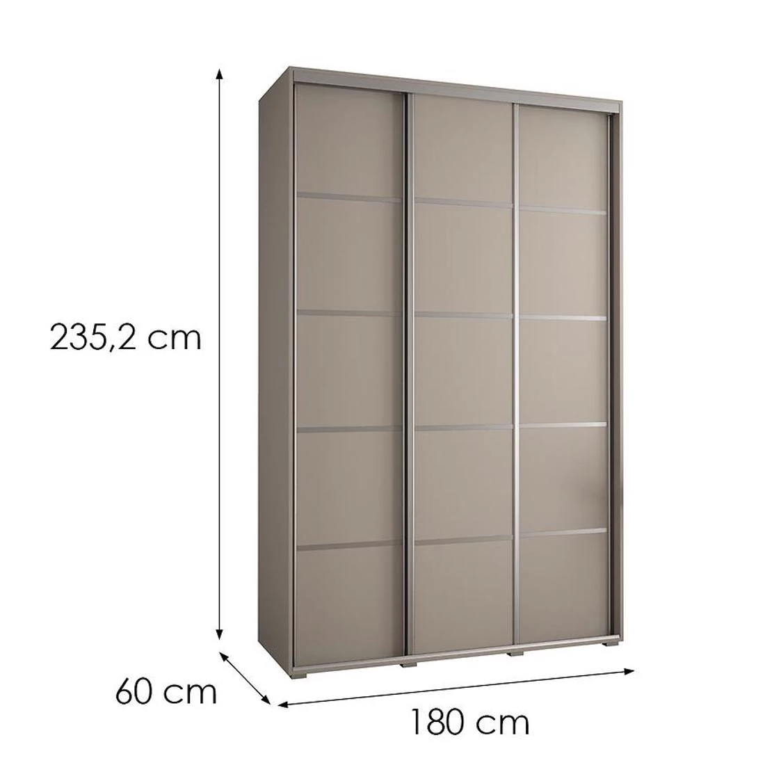 Dakota 4-180 ormar 180x60x235,2 cm kašmir