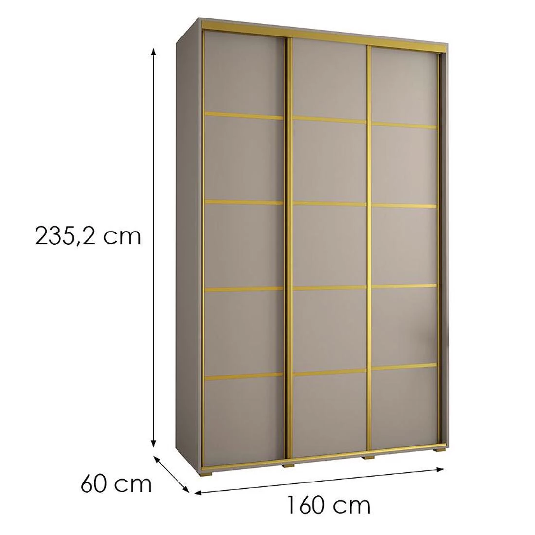 Dakota 4-160 ormar 160x60x235,2 cm kašmir