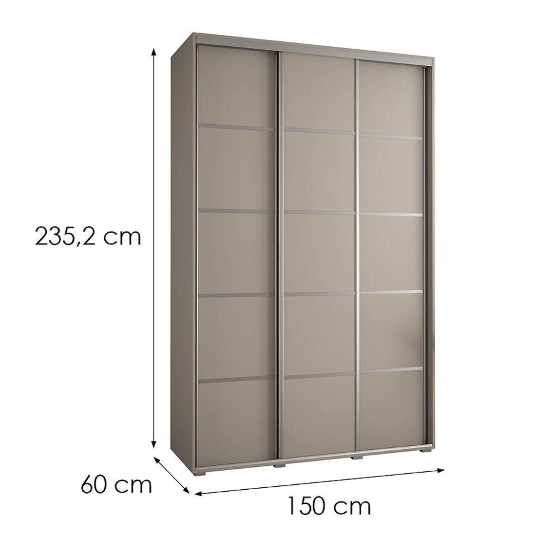 Dakota 4-150 ormar 150x60x235,2 cm kašmir