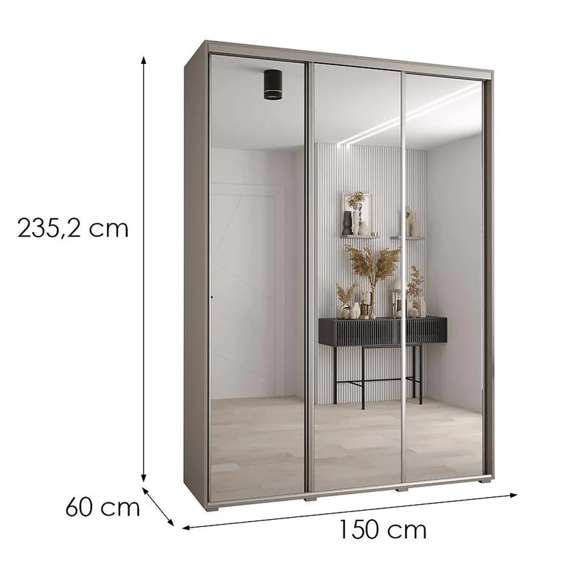 Dakota 2-150 ormar 150x60x235,2 cm kašmir