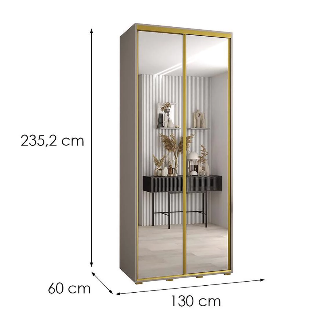 Dakota 2-130   ormar 130x60x235,2 cm  kašmir