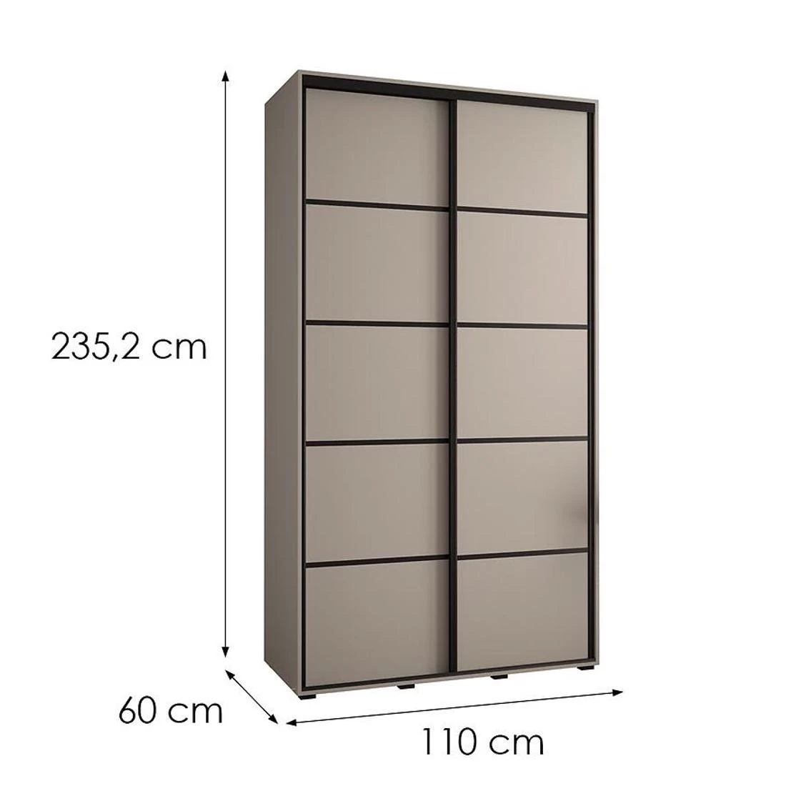 Dakota 4-110 ormar 110x60x235,2 cm kašmir