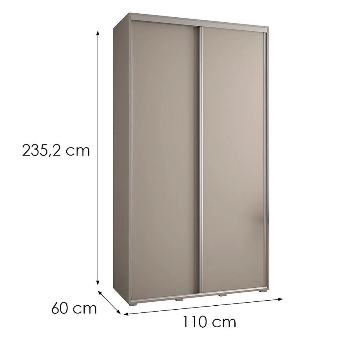 Dakota 1 klizni ormar 110x60x235,2 cm kašmir