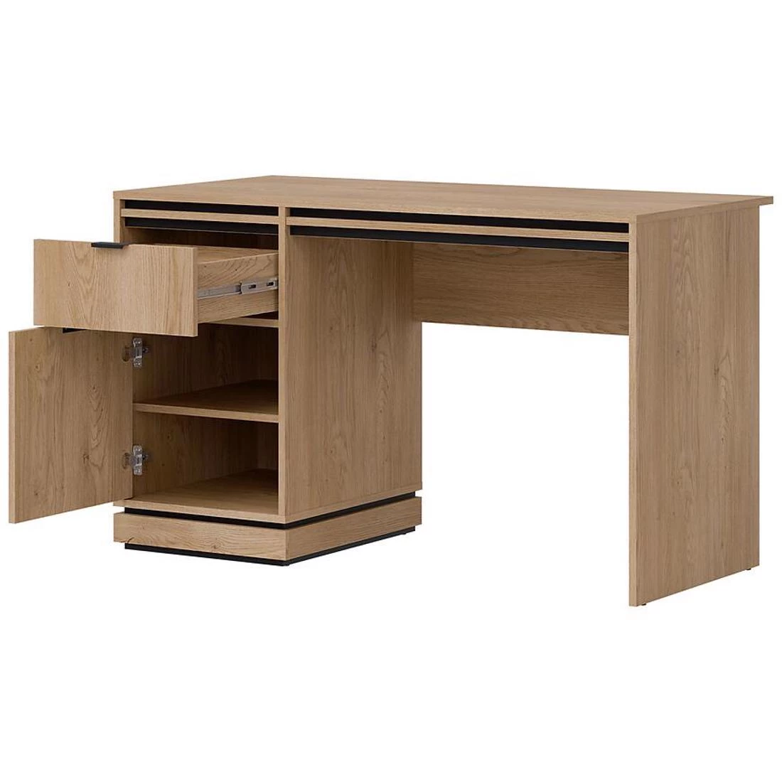 Ferro Fe17 radni sto 126x60x76,5 cm crem hrast torro