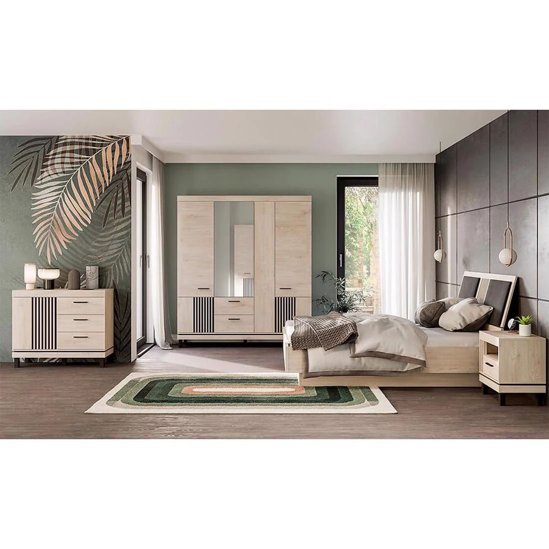 Mati Mi13 radni sto 118x61x77 cm cremona hrast/crna