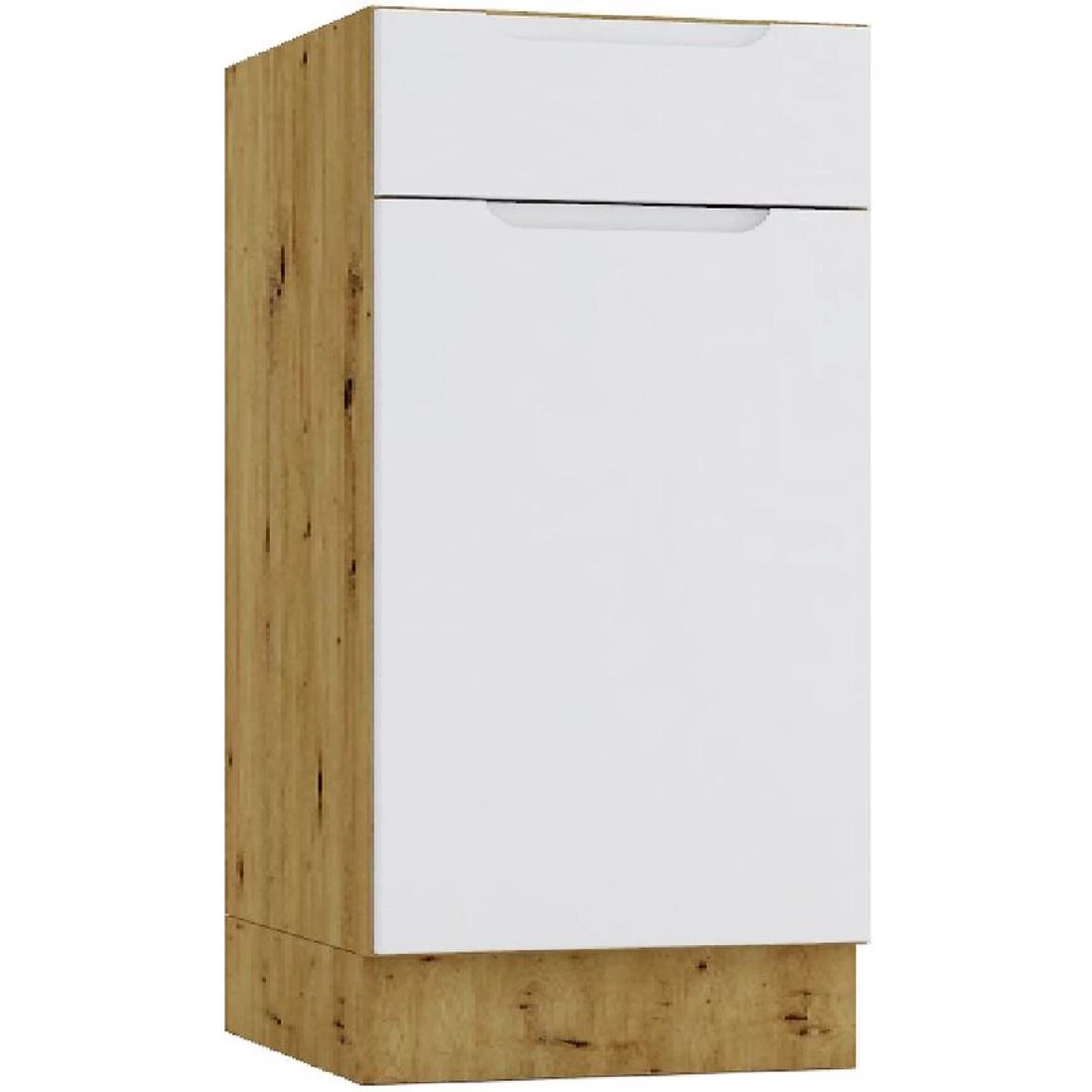Isabel D40S/1 P/L kuhinjski ormaric, 40x44,6x82 svjetlo siva/hrast