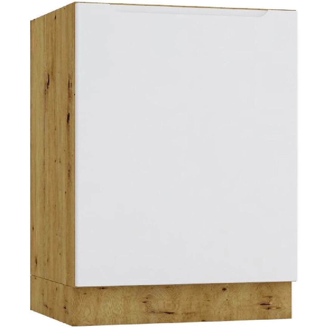Isabel D60 kuhinjski ormaric P/L, 60x44,6x82 svjetlo siva/hrast