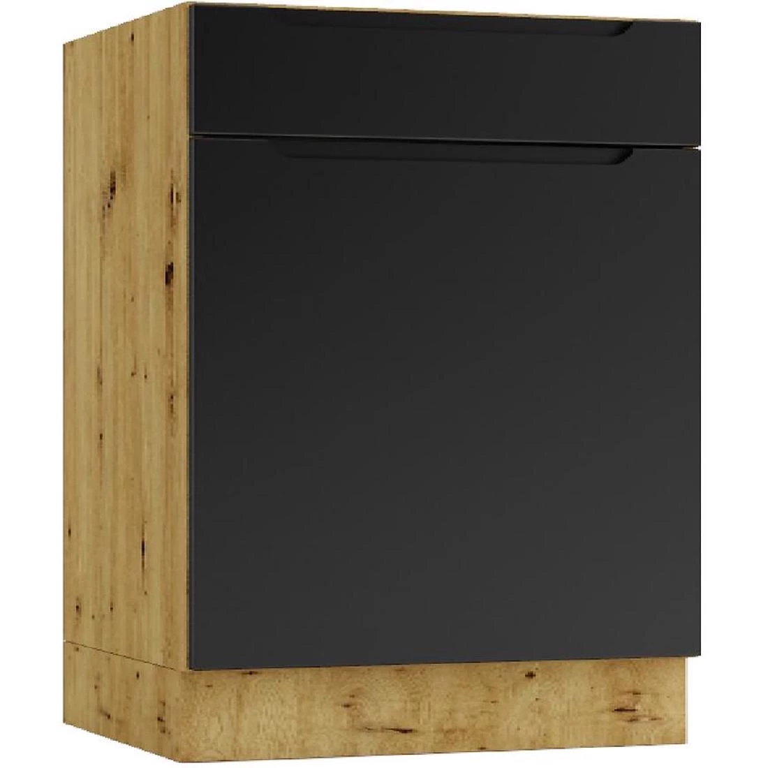 Isabel kuhinjski ormaric D60S/1 P/L 60x44,6x82 crna/hrast