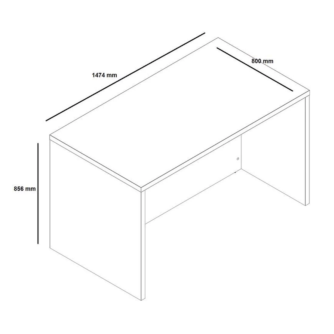 Kuhinjski otok 1474  147,4x80,0x85,6  grafit/siva
